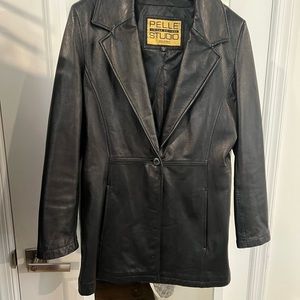 Pelle Studio Wilsons Black Leather Car Length Jacket
